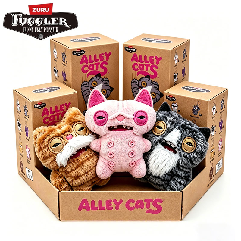 Pet Supplies Us - Original Fuggler Alley Cats Keychain Plush