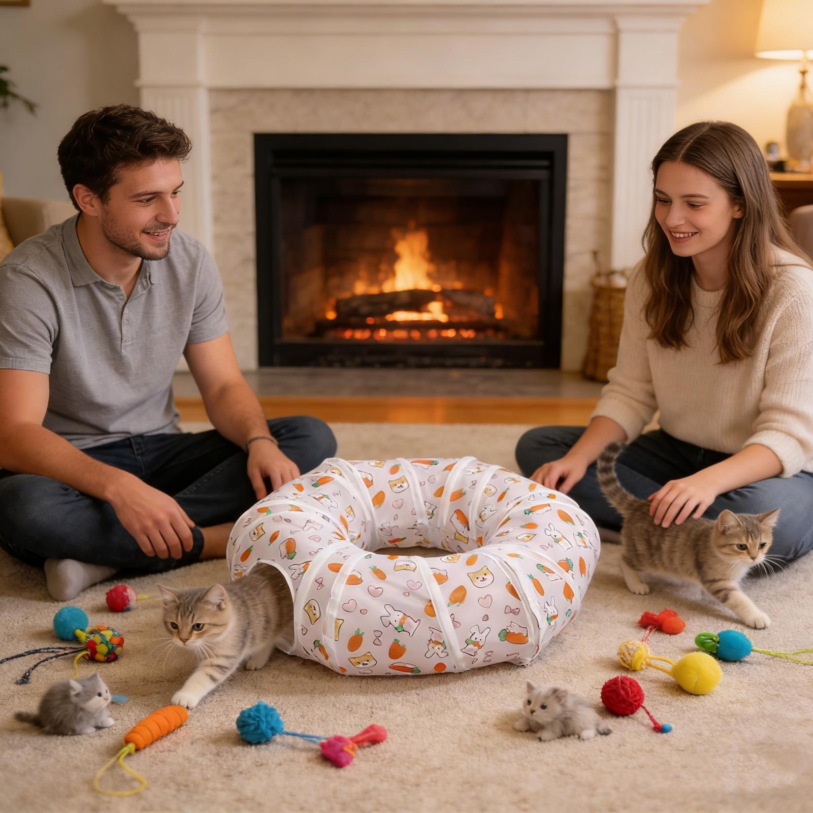 Cat Tunnels Interactive Foldab - Interactive Cat Toy 评论和价格