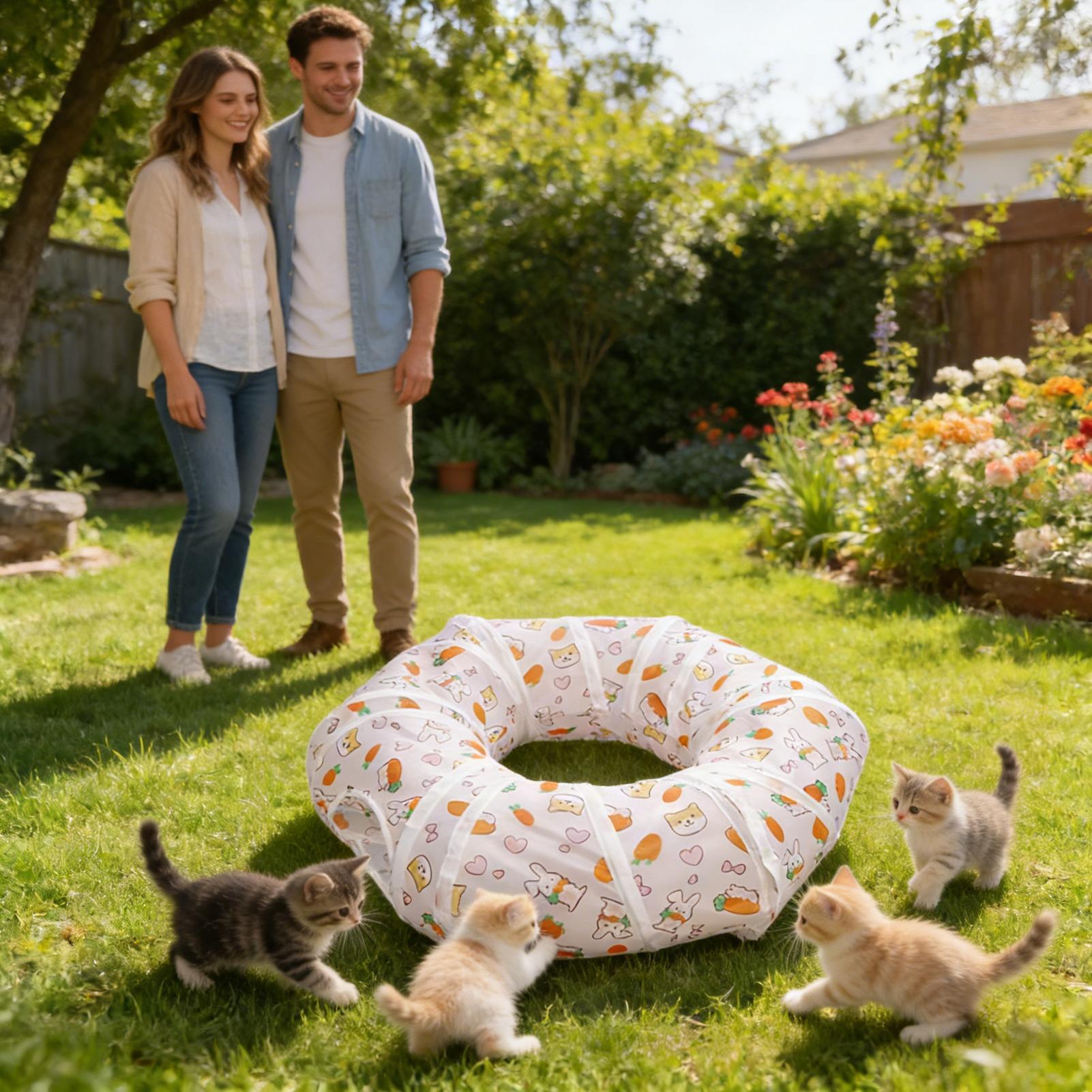 Cat Tunnels Interactive Foldab - Interactive Cat Toy 评论和价格