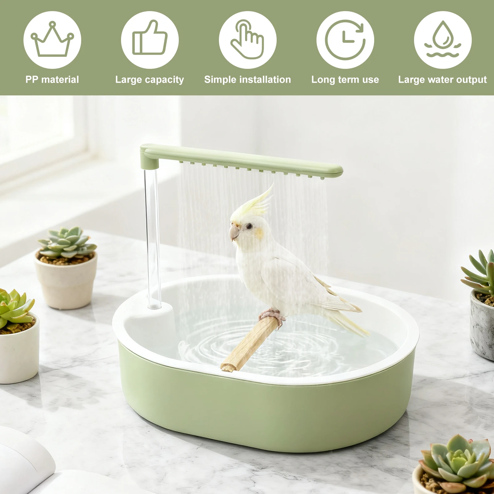 Parrot Automatic Bird Bath Tub - Pet Supplies Plus 评论和价格