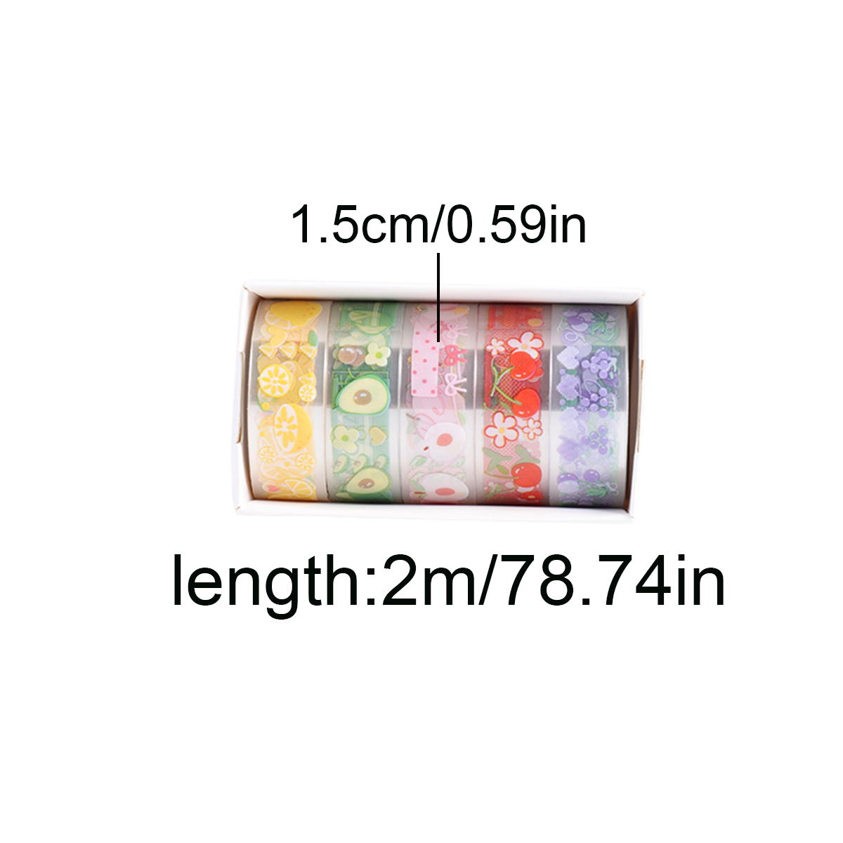 5 Rolls Clear PET Washi Tape S - Pet Supplies Us 评论和价格