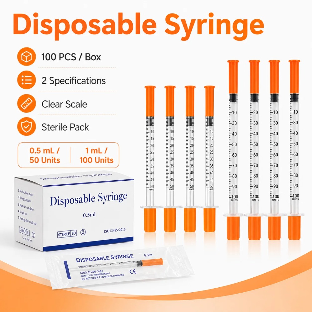 100pcs Disposable Syringe1ml 0 - Pet Supplies Nz 评论和价格