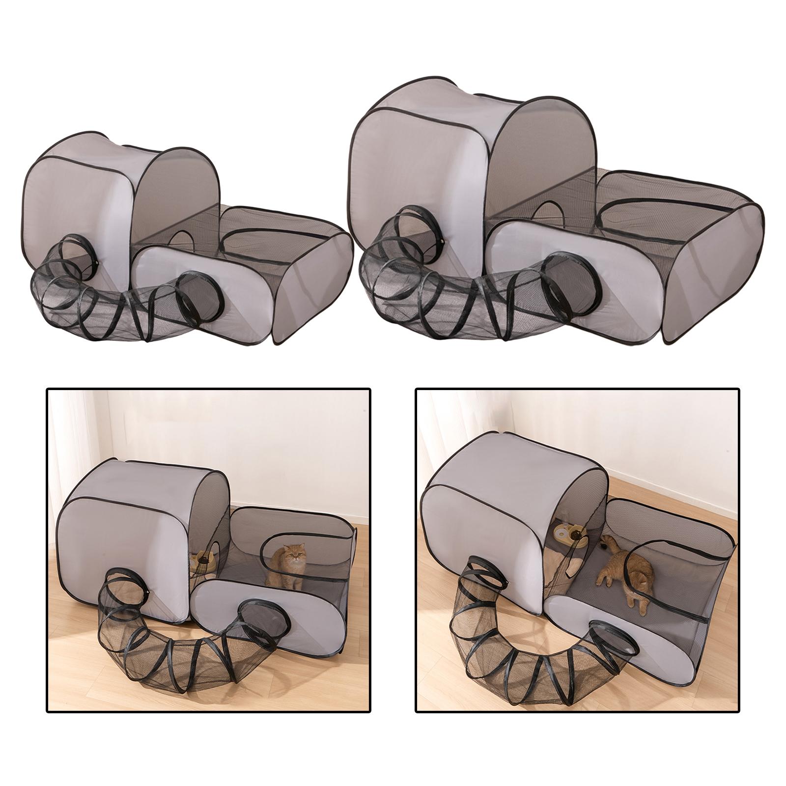 Cat Tube Tunnel Cage House Fol - Interactive Cat Toy 评论和价格