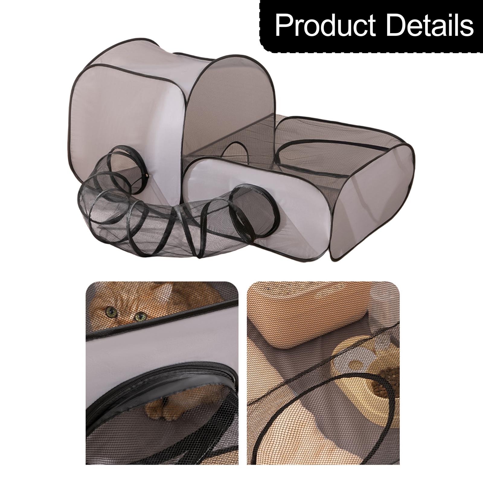 Cat Tube Tunnel Cage House Fol - Interactive Cat Toy 评论和价格
