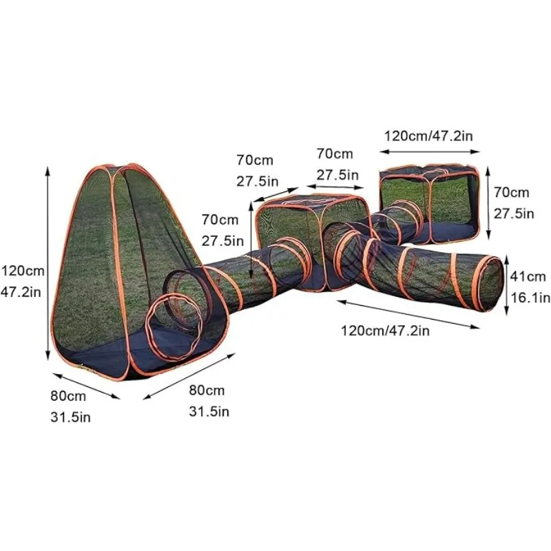 6-in-1 Tent Cat Enclosures wit - Interactive Cat Toy 评论和价格