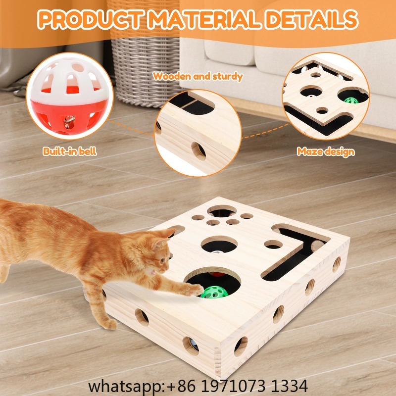 Cat Nail File Box Toy with Bel - Interactive Cat Toy 评论和价格