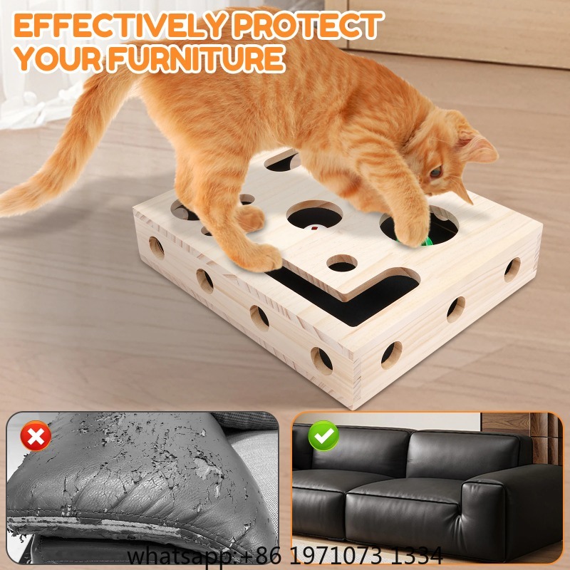 Cat Nail File Box Toy with Bel - Interactive Cat Toy 评论和价格