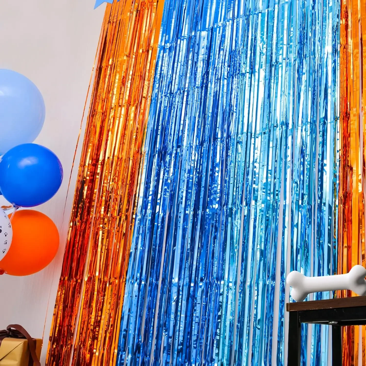 Orange Blue Dog Foil Fringe Cu - Pet Supplies Nz 评论和价格
